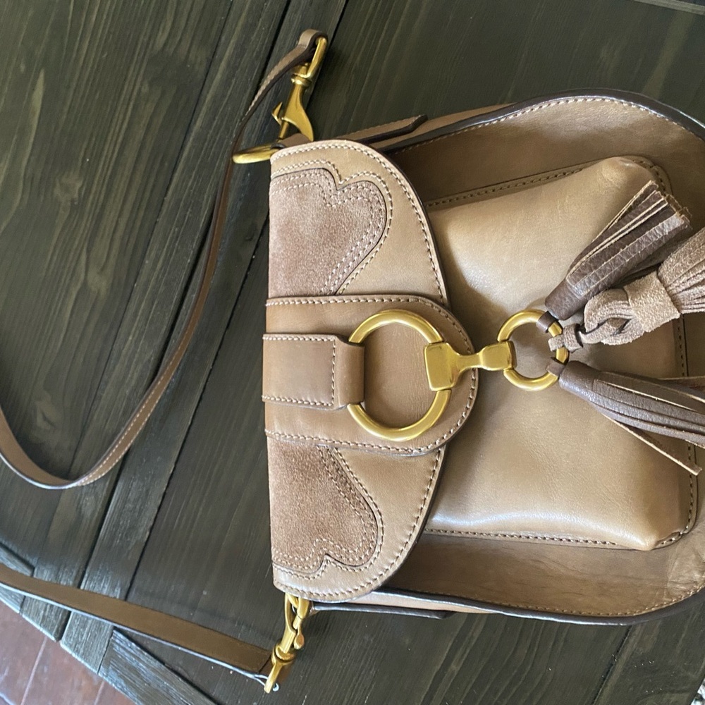 Frye saddle shoulder crossbody bag